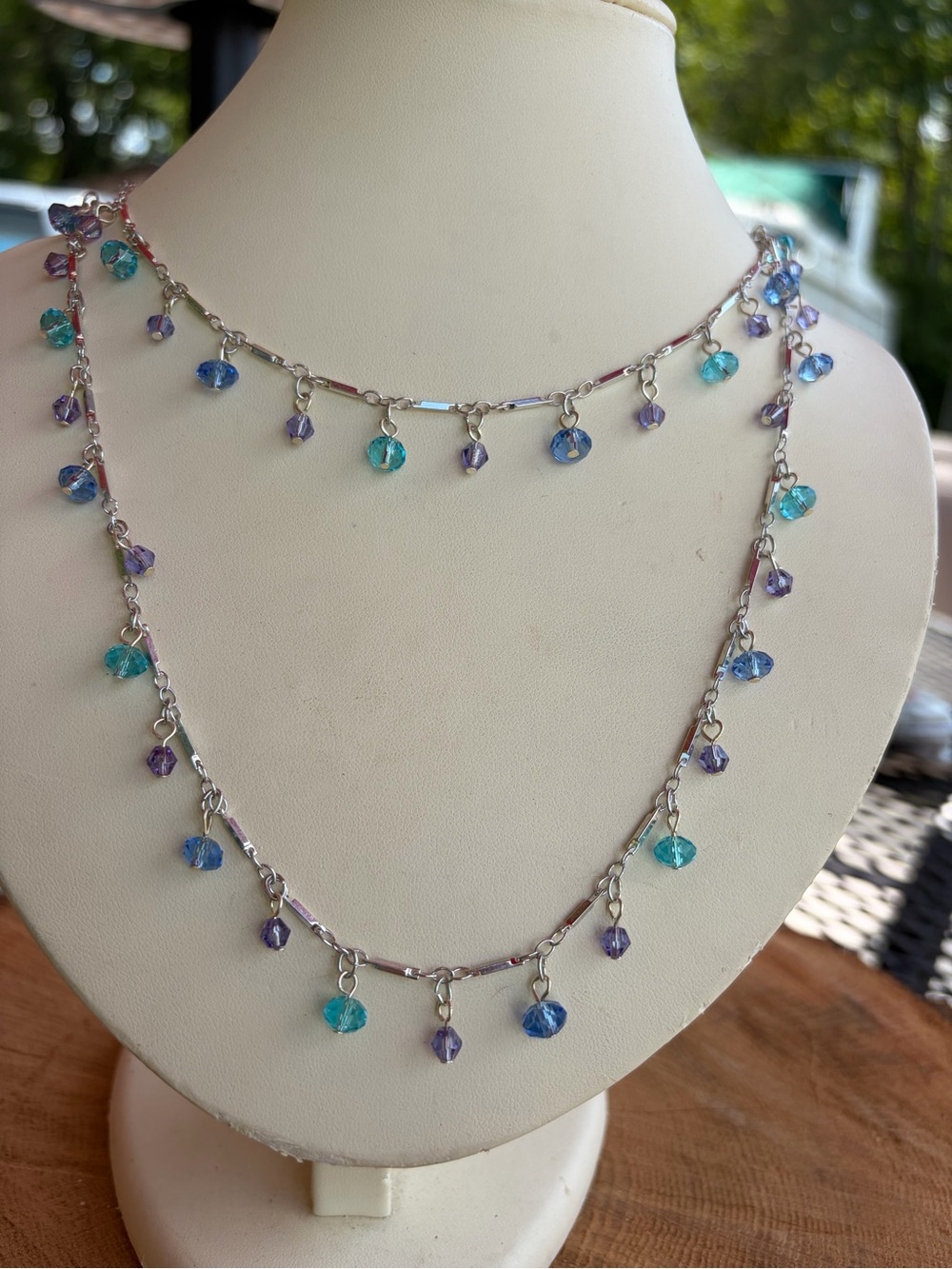NWT BT JEWELED Crystal Beaded Necklace - Picture 2 of 5